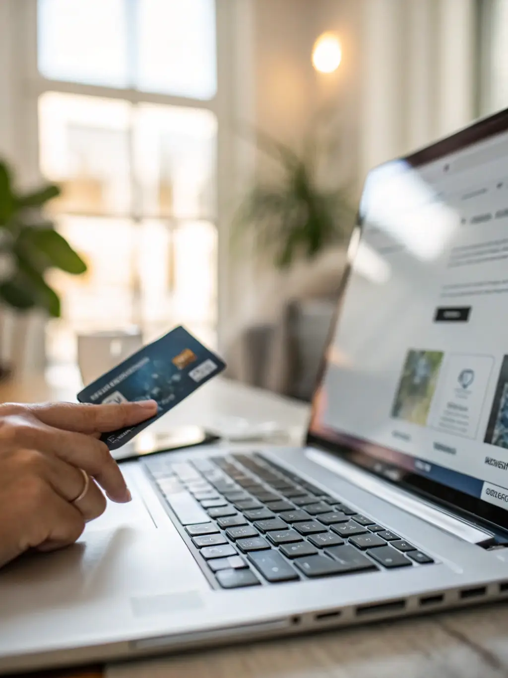 A close-up shot of a Brex card being used for a business purchase, highlighting the ease and convenience of expense tracking.